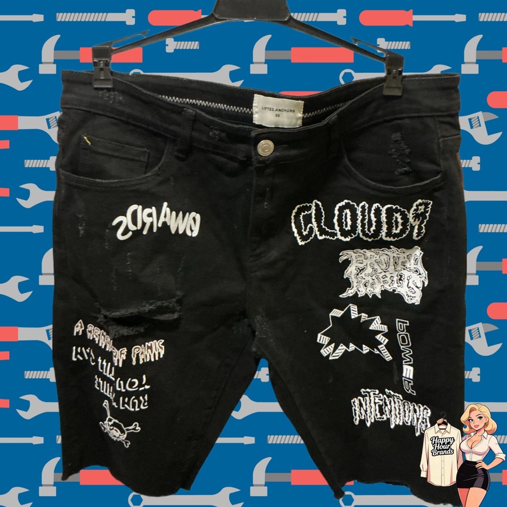 Lifted Anchors Men’s Shorts Cloud 9 Size 36 Pre Owned